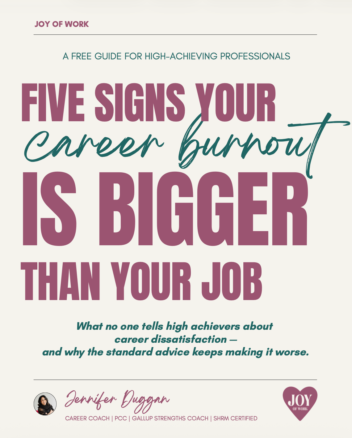 5 Signs Your Career Burnout Is Bigger Than Your Job